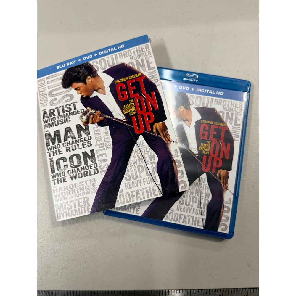 Get On Up The James Brown Story Blu-ray Chadwick Boseman Slipcover 2014 Movie